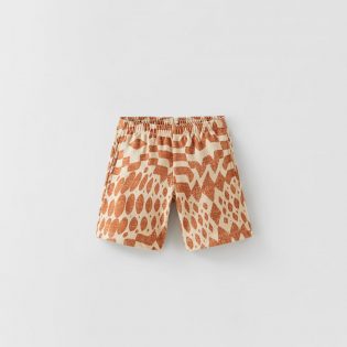 Long Printed Bermuda Shorts