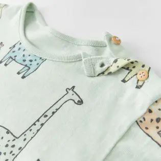 Giraffe Slub Knit T-Shirt - Image 2
