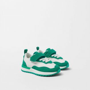 Contrast Green Sneakers - Image 4